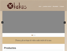 Tablet Screenshot of kekos.com.mx